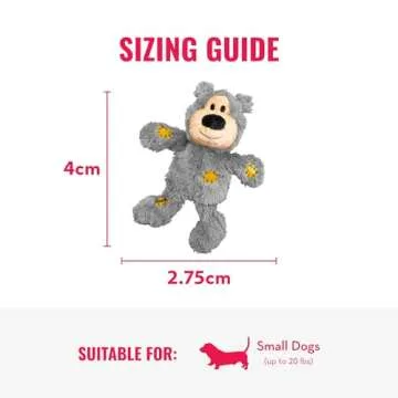 KONG Classic & Wild Knots Bear Combo Pack - Unique & Fun Dog Toys for Hours of Play - Classic Toy Can Be Stuffed with Dog Treats - for Small Dogs