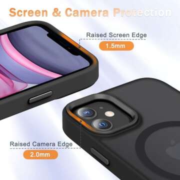 Stylish Shockproof iPhone 12 Case with Screen Protector