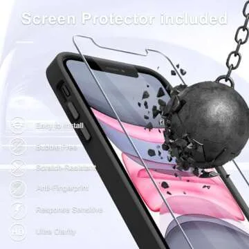 Stylish Shockproof iPhone 12 Case with Screen Protector