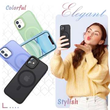 Stylish Shockproof iPhone 12 Case with Screen Protector