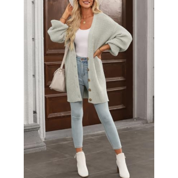 SHEWIN Women's Lightweight Cardigan for Everyday Style