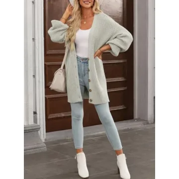 SHEWIN Women's Lightweight Cardigan for Everyday Style