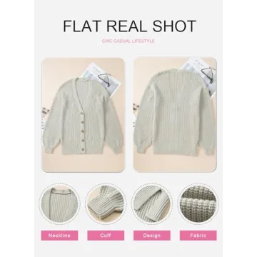 SHEWIN Women's Lightweight Cardigan for Everyday Style