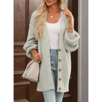 SHEWIN Women's Lightweight Cardigan for Everyday Style