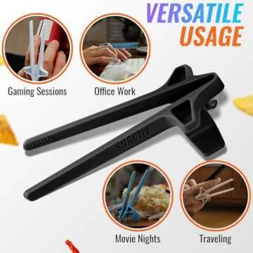 SNACTIV LITE Finger Chopsticks - Mess-Free Snacking Tool