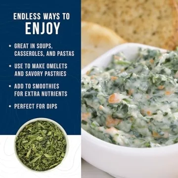 Augason Farms Spinach Flakes: Emergency Food Supply, 45 Servings