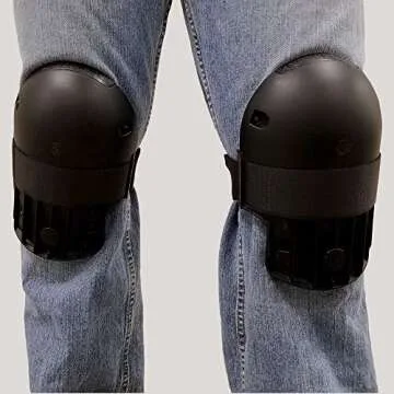 Milescraft 1603 Knee Blades-Durable Heavy-Duty Knee Pads with 3 Casters & Comfortable Gel Cushions for Unisex Adult, Full 360° Turn Capability Without Lifting from the Floor, Yellow, One Size