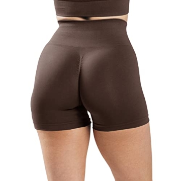 Jetjoy Women's High Waisted Scrunch Yoga Shorts for Summer
