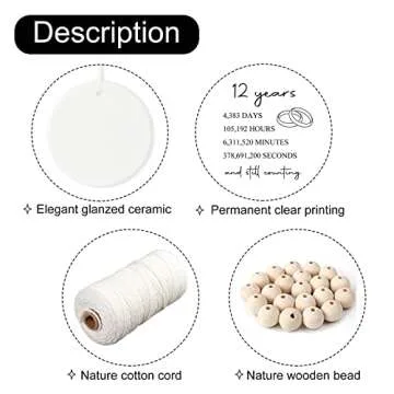 12th Anniversary Ornament - Celebrate 12 Years Together