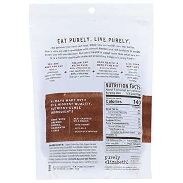 Purely Elizabeth, Chocolate Peanut Butter, Ancient Grain Granola, Gluten-Free, Non-GMO (10oz Bag)