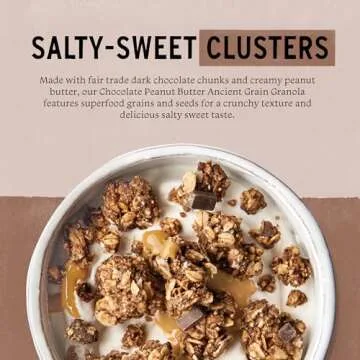 Purely Elizabeth, Chocolate Peanut Butter, Ancient Grain Granola, Gluten-Free, Non-GMO (10oz Bag)