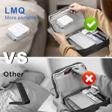 Wireless Charging Station for Apple Multiple Devices ，3 in 1 Magnetic Foldable Wireless Charger-Travel Charging Pad for iPhone 15 14 13 12 Pro Max Plus Watch & Airpods(Adapter not Included)