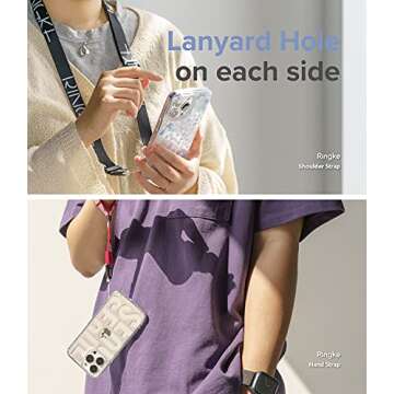 Ringke Fusion Design Compatible with iPhone 13 Case, Transparent Hard Back with Floral Girls Women Design Panel Shockproof TPU Bumper Phone Cover - Wild Flowers