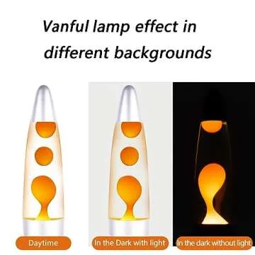 Vanful Orange Magma Lamp 13 Inches for Adults Cool Liquid Motion Lamps Stuff for Kids with Sliver Base Mood Night Light Home Living Room Office Bedroom Christmas Thanksgiving Day Decoration