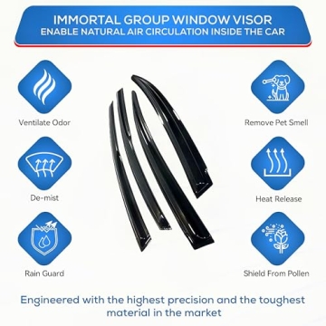 Durable Wind Deflectors for Hyundai Sonata 2015-2019