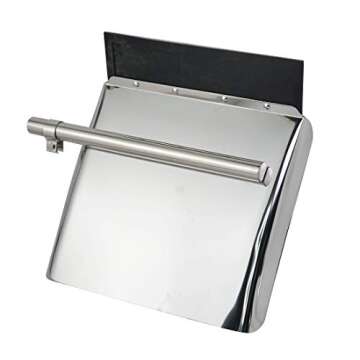 Stainless Steel Quarter Fender Set (24"x24"),Semi Truck,in pair. With mounting tube.