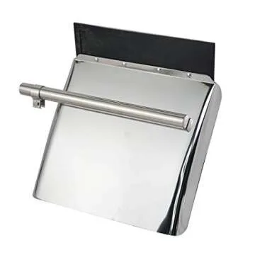 Stainless Steel Quarter Fender Set (24"x24"),Semi Truck,in pair. With mounting tube.