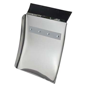 Stainless Steel Quarter Fender Set (24"x24"),Semi Truck,in pair. With mounting tube.