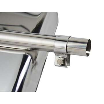 Stainless Steel Quarter Fender Set (24"x24"),Semi Truck,in pair. With mounting tube.