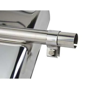 Stainless Steel Quarter Fender Set (24"x24"),Semi Truck,in pair. With mounting tube.