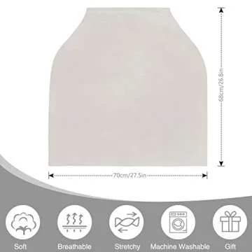 Metplus Car Seat Covers for Babies - Nursing Cover, Breathable Breastfeeding Cover, Multi-Functional Carseat Canopy and Stroller Cover for Boys and Girls - Perfect Baby Gift