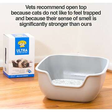 PetFusion Cat Litter Box Large (The BetterBox - Set of 2). Non-Stick Coating for Easier Cleaning and Superior Hygiene. Made of Stronger ABS Plastic