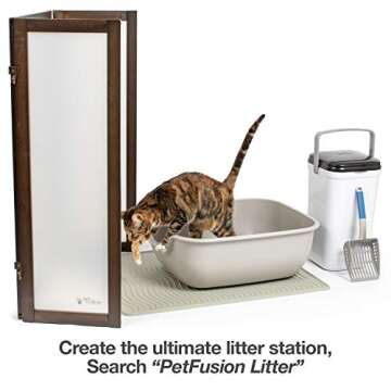 PetFusion Cat Litter Box Large (The BetterBox - Set of 2). Non-Stick Coating for Easier Cleaning and Superior Hygiene. Made of Stronger ABS Plastic