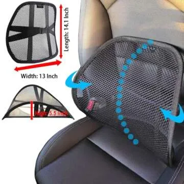 Big Ant Lumbar Support, Car Back Support Mesh Double Layers Ergonomic Designed for Comfort and Lower...