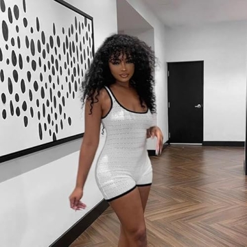 VOIKERDR Women’s Sexy Hollow Out Jumpsuit for Summer