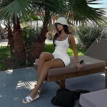 VOIKERDR Women’s Sexy Hollow Out Jumpsuit for Summer