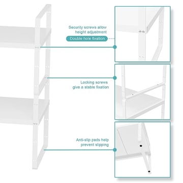 WEJIPP Adjustable Expandable Cabinet Shelf for Organization