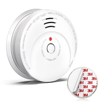 Jemay Smoke Detector, Smoke Alarm with Advanced Photoelectric Technology, Smoke Detector with Test B...