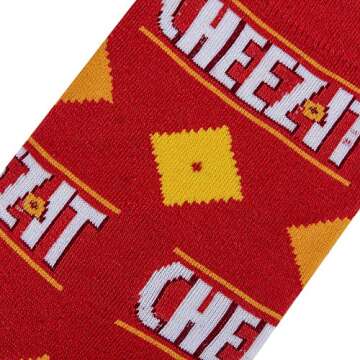 Cheez-It Crazy Socks for Fun Food Lovers