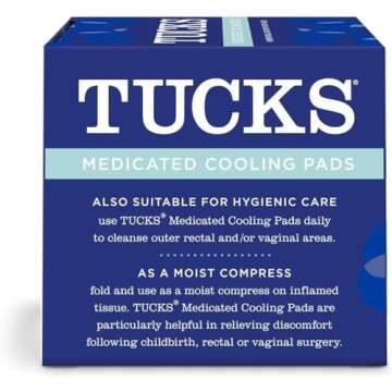 Tucks Medicated Hemorrhoid Cooling Pads. 100 Pads Each (Pack of 2)