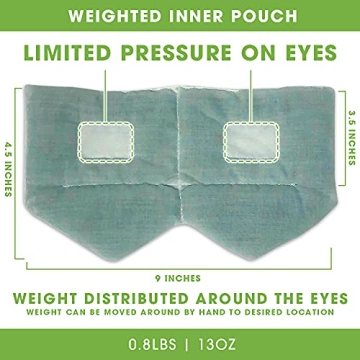 BARMY Weighted Sleep Mask for Deep Sleep & Relaxation