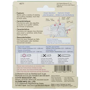 Clover Ultimate Needle Threader for Easy Sewing