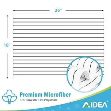 AIDEA Kitchen Towels - 8 Pack, Super Absorbent Microfiber Dish Towels