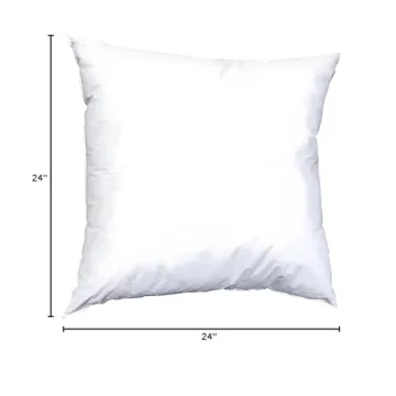Pillowflex 24x24 Synthetic Down Pillow Insert for Comfort