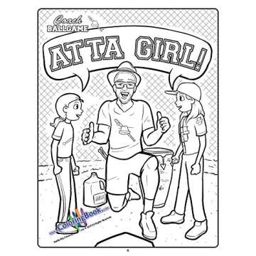Creative Coach Ballgame Coloring Book for Kids