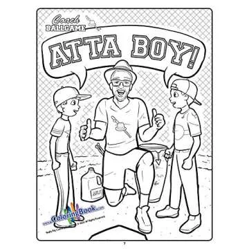 Creative Coach Ballgame Coloring Book for Kids