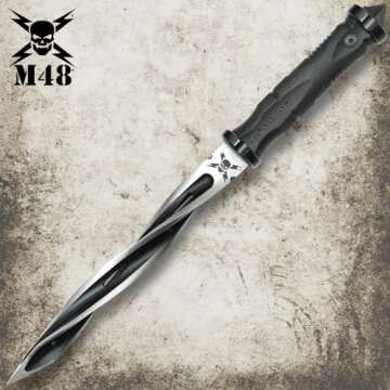 M48 Spiral Knife | Tactical Fixed Blade with Sheath