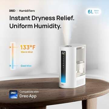 Dreo 6L Smart Humidifier for Home & Bedroom Comfort