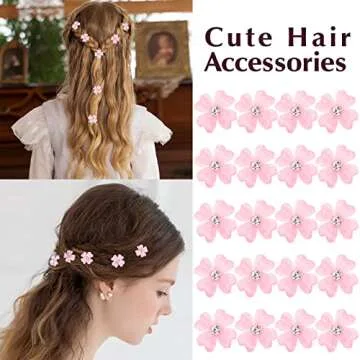 YISSION 20Pcs Flower Hair Clips - Wedding & Kids' Accessories