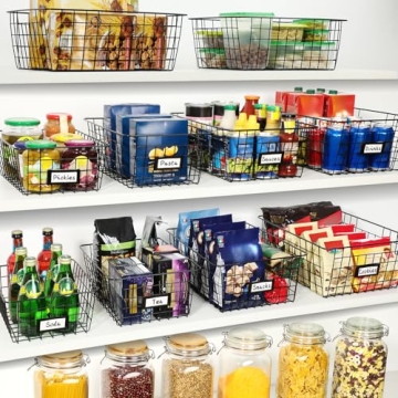 Extra Large Wire Baskets - Ideal for Organizing Spaces