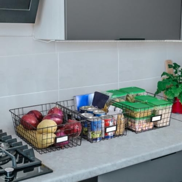 Extra Large Wire Baskets - Ideal for Organizing Spaces