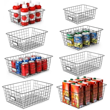 Extra Large Wire Baskets - Ideal for Organizing Spaces