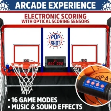 Pop-A-Shot Dual Shot Basketball Arcade Game for All Ages