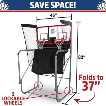 Pop-A-Shot Dual Shot Basketball Arcade Game for All Ages