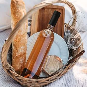 GUANENA 12 Pack 16oz Clear Glass Bottles with Cork Lids and PVC Shrink Capsules, 500 ml Empty Home Brewing Wine Bottles with Funnel for Sparkling Wine, Juice, Kombucha, Beverages