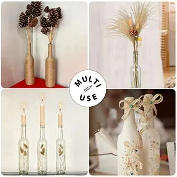 GUANENA 12 Pack 16oz Clear Glass Bottles with Cork Lids and PVC Shrink Capsules, 500 ml Empty Home Brewing Wine Bottles with Funnel for Sparkling Wine, Juice, Kombucha, Beverages